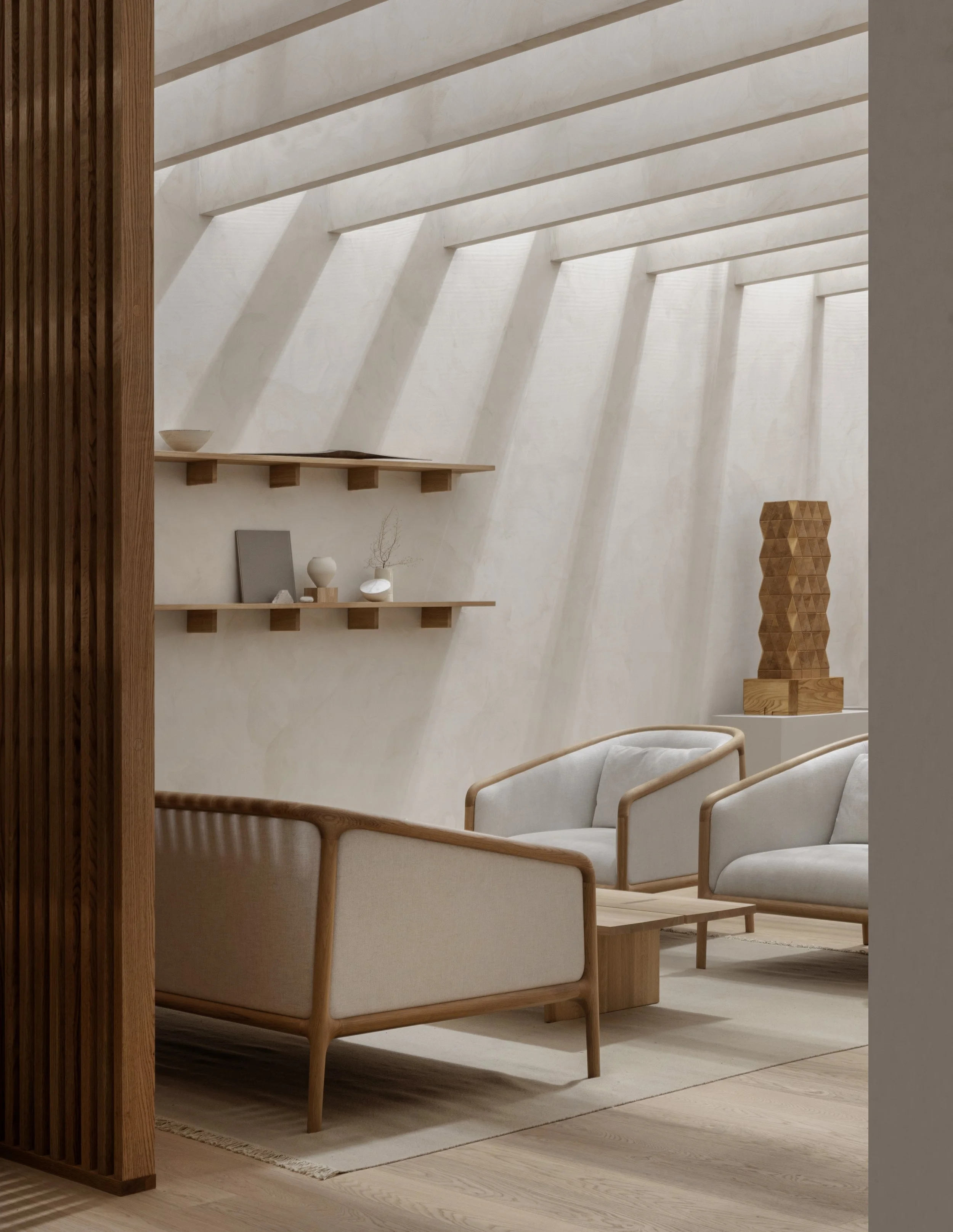 The NF-LC01 lounge chair by Norman Foster for Karimoku Case